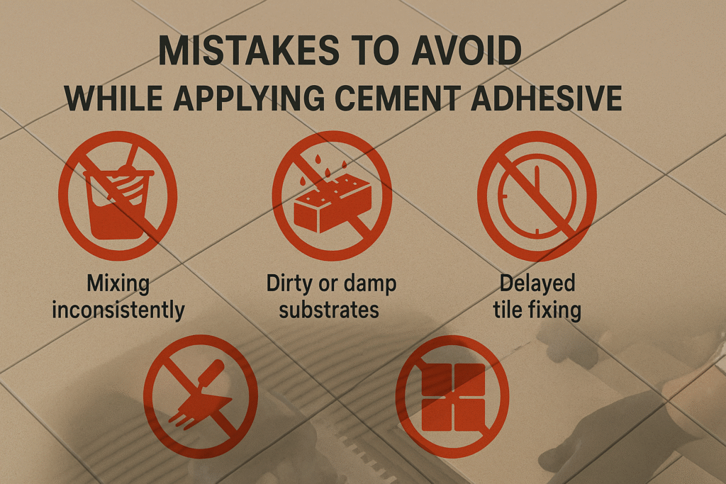 Mistake TO Avoid While Using Cement Adhesive